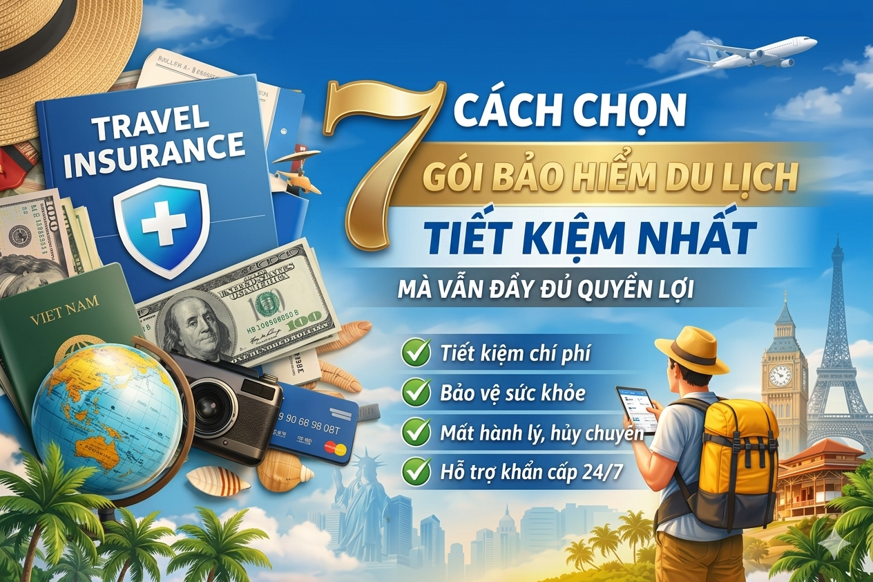 7 cách chọn gói bảo hiểm du lịch tiết kiệm nhất mà vẫn đầy đủ quyền lợi